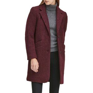 Marc New York Paige Boucle Coat in Burgundy Size 4